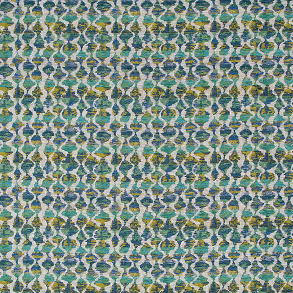 Robert Allen Fiesta Abacus Aqua Color Library Collection Indoor Upholstery Fabric