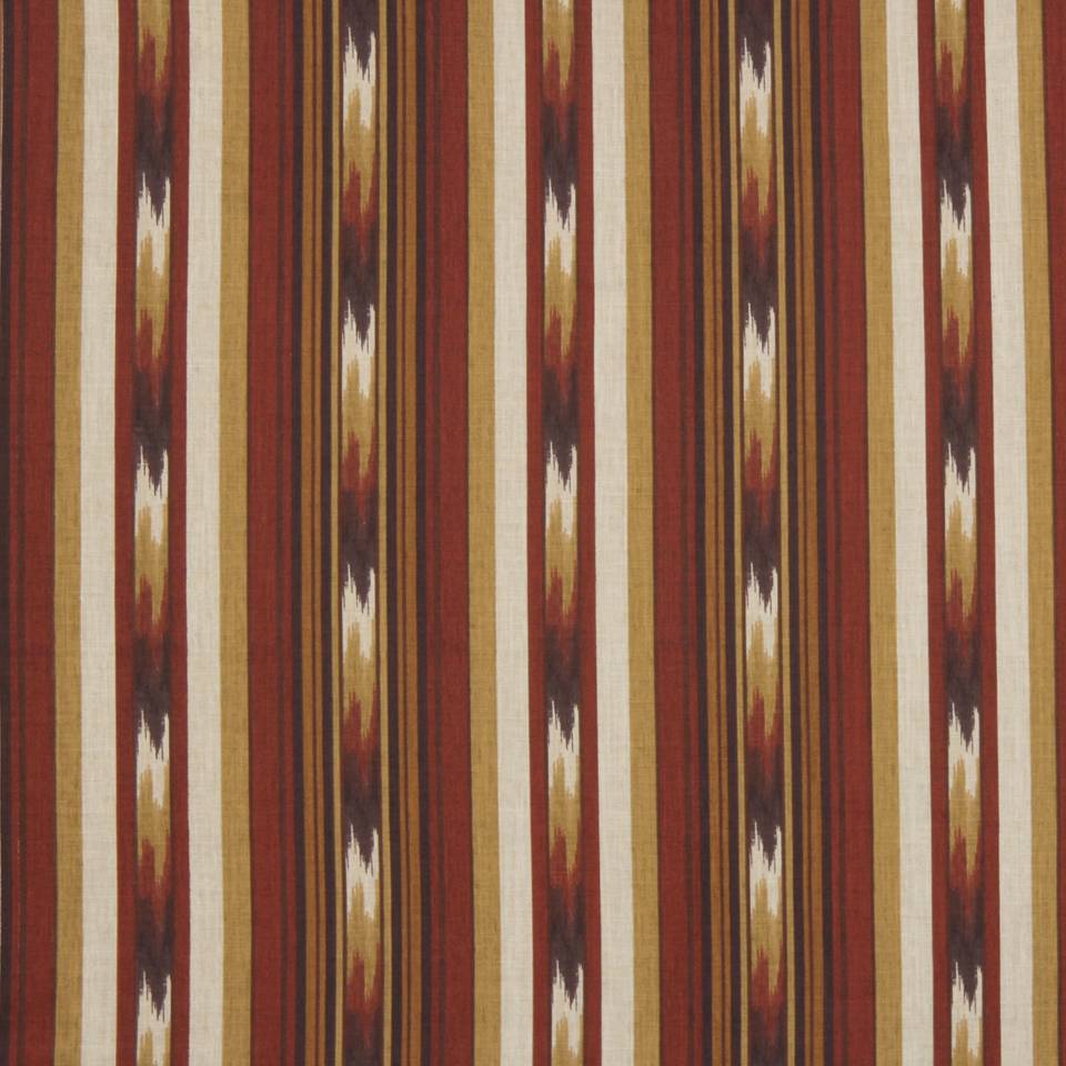 Robert Allen Ikat Stripe Spice Color Library Collection Multipurpose Fabric