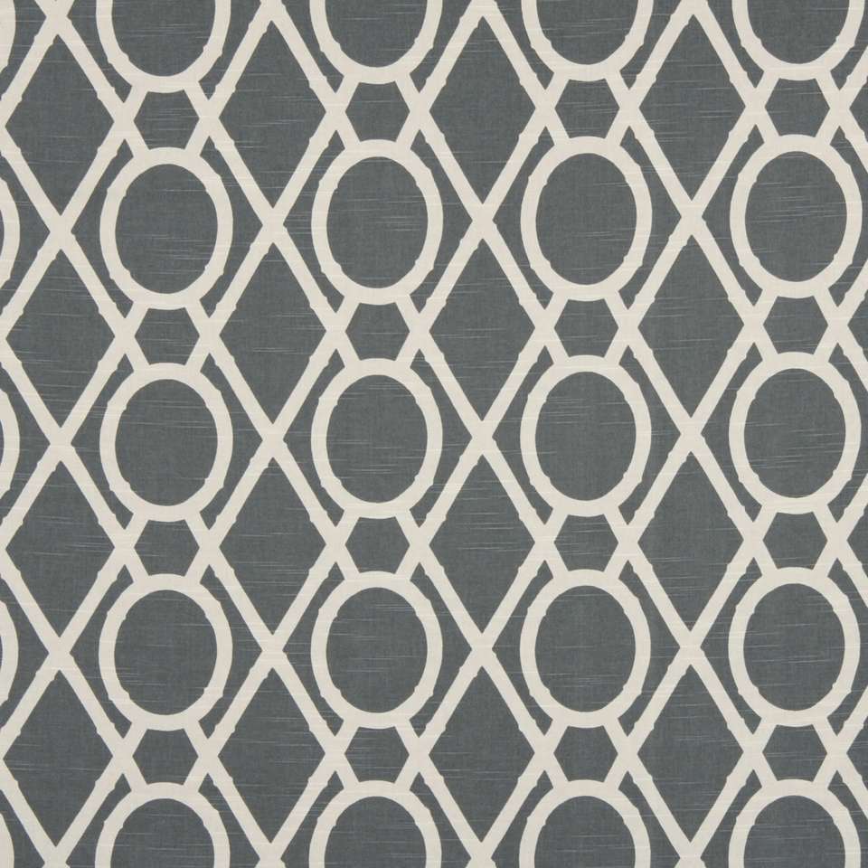 Robert Allen Lattice Bamboo Greystone Color Library Collection Multipurpose Fabric