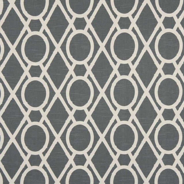 Robert Allen Lattice Bamboo Greystone Color Library Collection Multipurpose Fabric