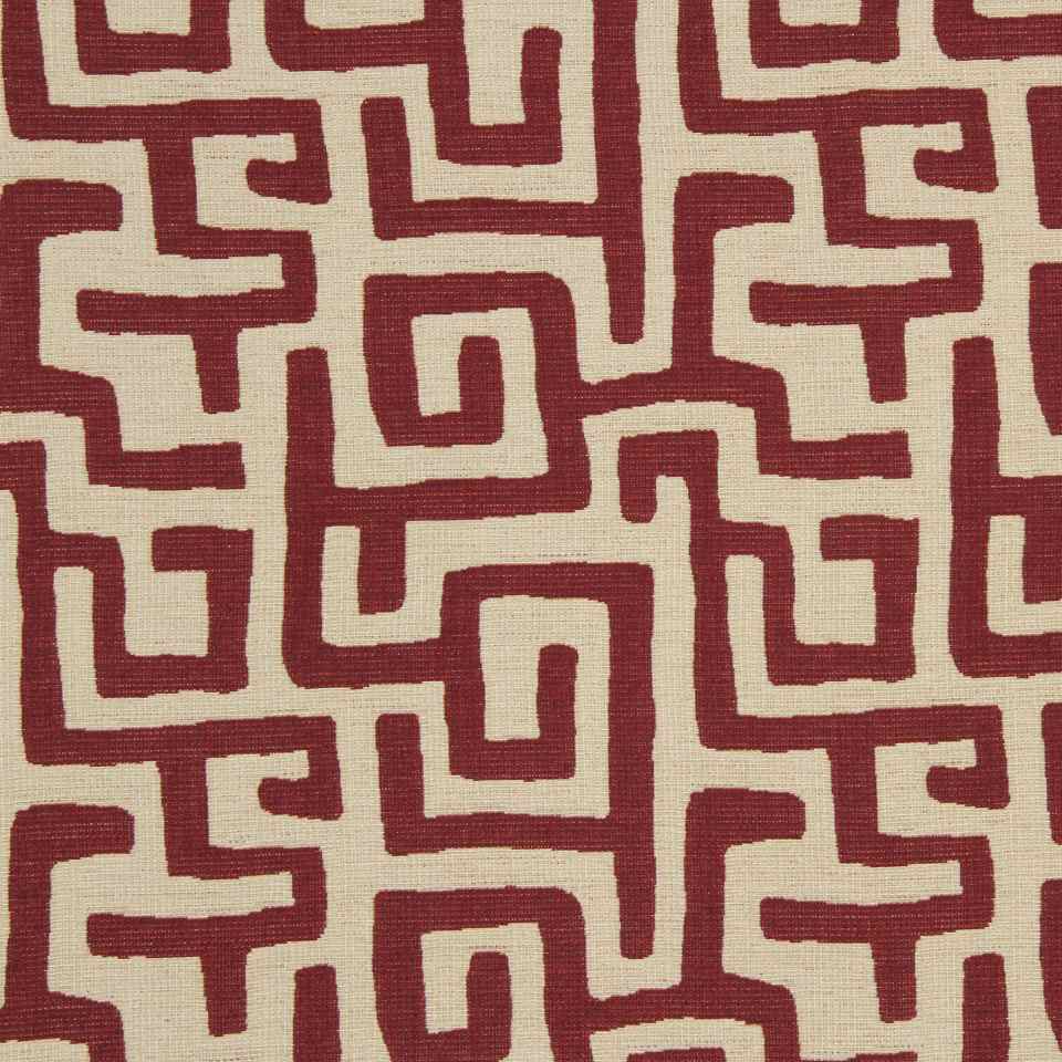 Robert Allen Maze Along Berry Crush Color Library Collection Indoor Upholstery Fabric