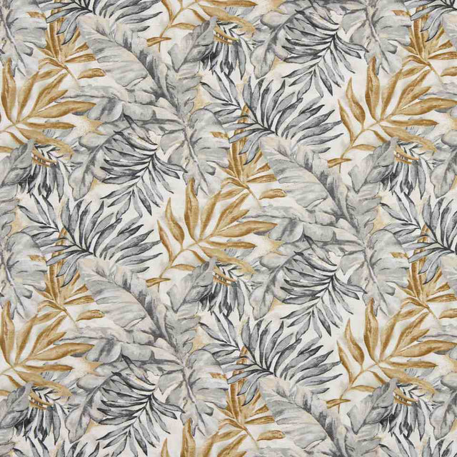 Robert Allen Monsoon Leaf Greystone Color Library Collection Multipurpose Fabric
