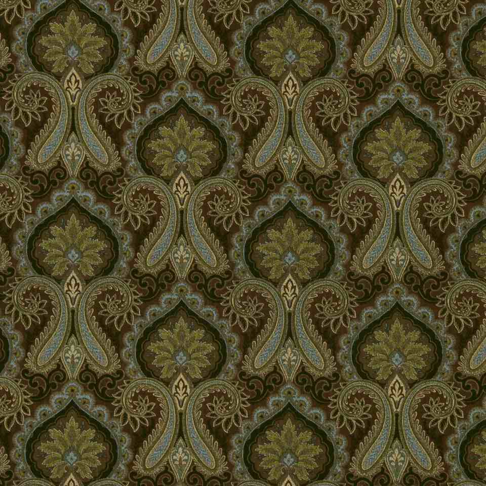 Robert Allen Paisley Print Kiwi Color Library Collection Multipurpose Fabric