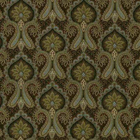 Robert Allen Paisley Print Kiwi Color Library Collection Multipurpose Fabric