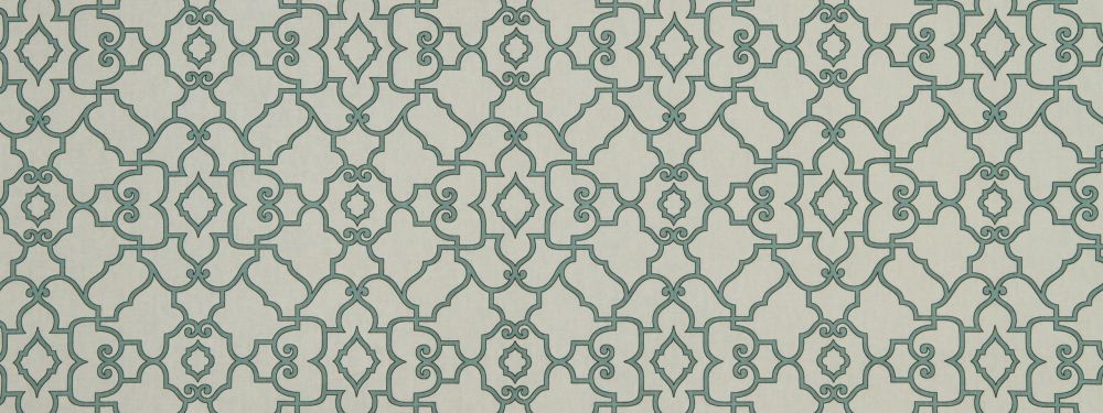 Robert Allen Scroll Maze Lagoon Color Library Collection Multipurpose Fabric