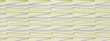 Robert Allen Sunbrella Ziggy Waves Lime Color Library Collection Upholstery Fabric