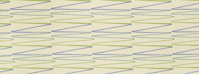 Robert Allen Sunbrella Ziggy Waves Lime Color Library Collection Upholstery Fabric