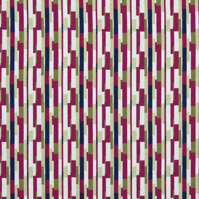 Robert Allen Unique Shapes Fuchsia Color Library Collection Indoor Upholstery Fabric