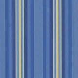 Sample of Sattler Blue Lagoon 320409 Elements Stripes Shade / Marine Fabric