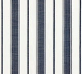 Scalamandre Sconset Stripe Indigo SC 000427110 Chatham Stripes and Plaids Collection Upholstery Fabric