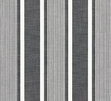 Scalamandre Wellfleet Stripe Carbon SC 000527111 Chatham Stripes and Plaids Collection Upholstery Fabric