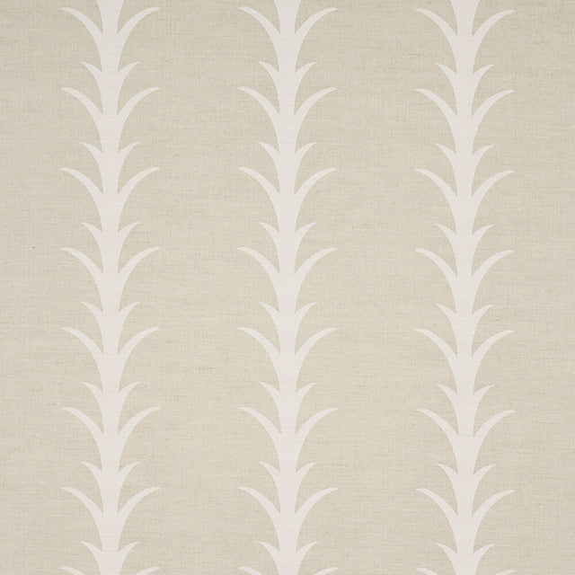 Schumacher Acanthus Stripe Natural 177636 Moon River Collection Indoor Upholstery Fabric