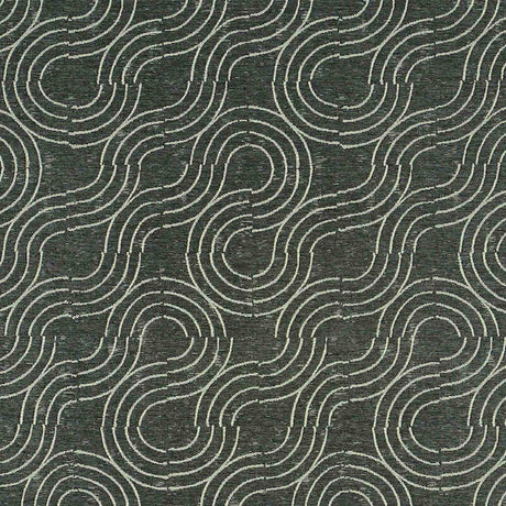 Schumacher Alma  Carbon 79400 Indoor / Outdoor Prints and Wovens Collection Upholstery Fabric