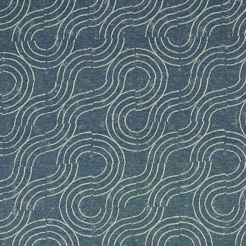 Schumacher Alma  Denim 79401 Indoor / Outdoor Prints and Wovens Collection Upholstery Fabric