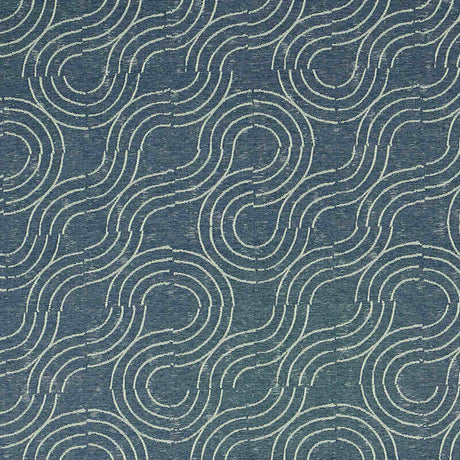 Schumacher Alma  Denim 79401 Indoor / Outdoor Prints and Wovens Collection Upholstery Fabric