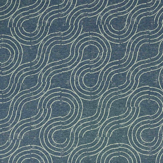 Schumacher Alma  Denim 79401 Indoor / Outdoor Prints and Wovens Collection Upholstery Fabric