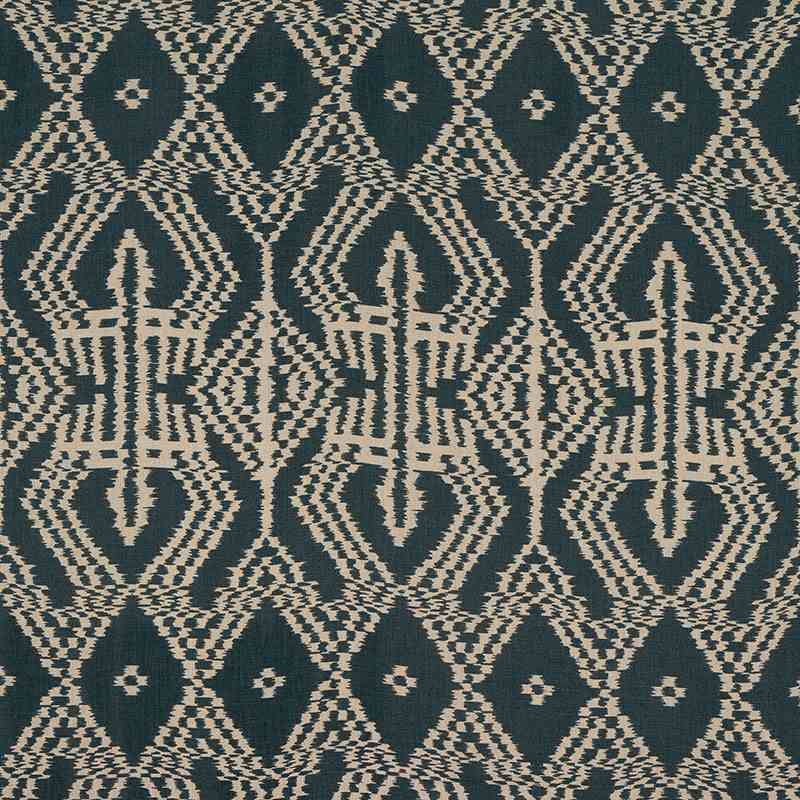 Schumacher Asaka Ikat Charcoal 176094 Ikat Collection Indoor Upholstery Fabric