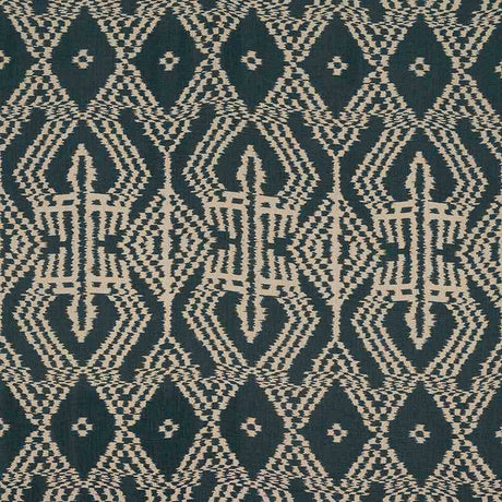 Schumacher Asaka Ikat Charcoal 176094 Ikat Collection Indoor Upholstery Fabric