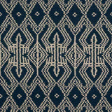 Schumacher Asaka Ikat Indigo 176095 Ikat Collection Indoor Upholstery Fabric