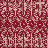 Schumacher Asaka Ikat Red 176090 Ikat Collection Indoor Upholstery Fabric