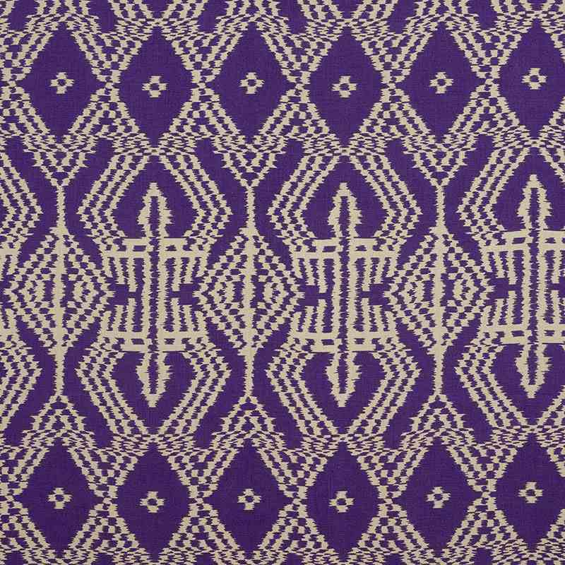 Schumacher Asaka Ikat Violet 176091 Ikat Collection Indoor Upholstery Fabric