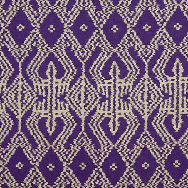 Schumacher Asaka Ikat Violet 176091 Ikat Collection Indoor Upholstery Fabric