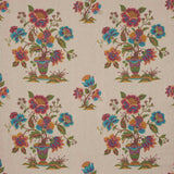 Schumacher Ashford Linen Mulberry And Natural 180043 Schumacher Classics Collection Indoor Upholstery Fabric