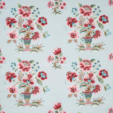 Schumacher Ashford Linen Rose And Sky 180040 Schumacher Classics Collection Indoor Upholstery Fabric