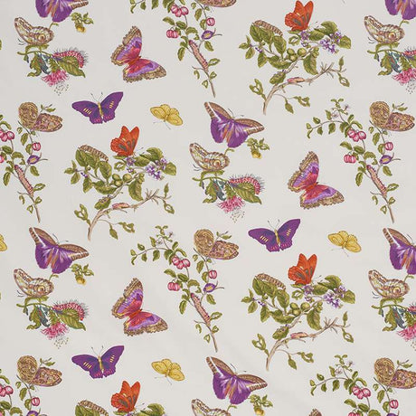 Schumacher Baudin Butterfly Chintz Purple 178722 Schumacher Classics Collection Indoor Upholstery Fabric