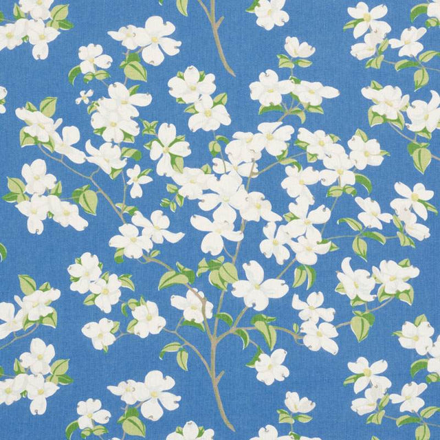 Schumacher Blooming Branch Blue 177411 Schumacher Classics Collection Indoor Upholstery Fabric