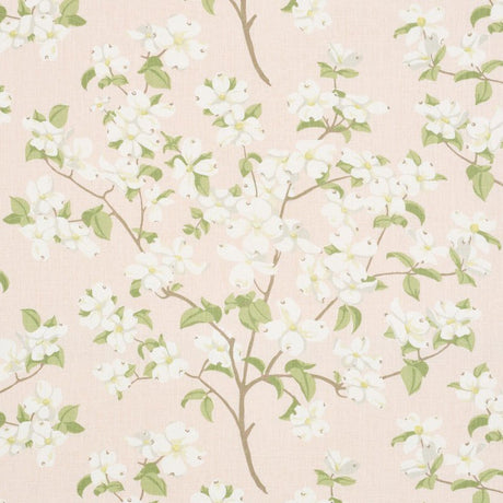 Schumacher Blooming Branch Blush 177410 Schumacher Classics Collection Indoor Upholstery Fabric