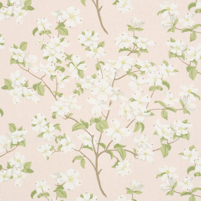 Schumacher Blooming Branch Blush 177410 Schumacher Classics Collection Indoor Upholstery Fabric