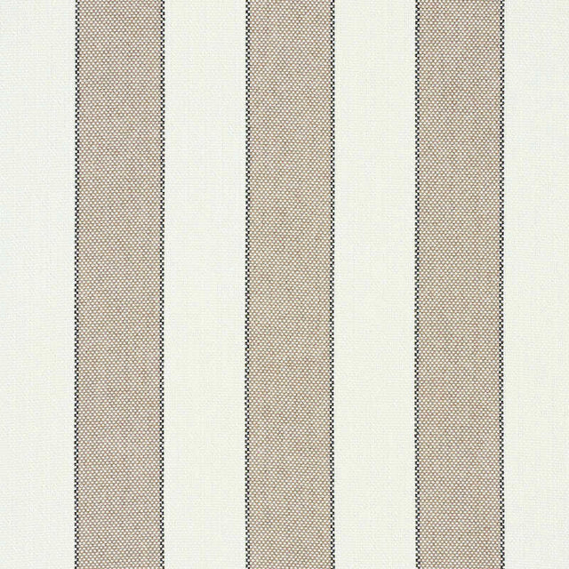 Schumacher Blumont Stripe Stone 79051 Indoor / Outdoor Prints and Wovens Collection Upholstery Fabric