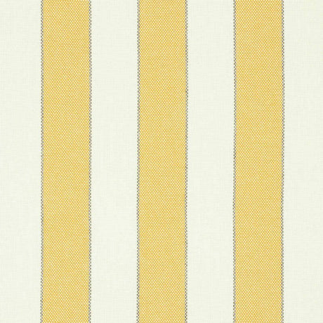 Schumacher Blumont Stripe Yellow 79052 Indoor / Outdoor Prints and Wovens Collection Upholstery Fabric