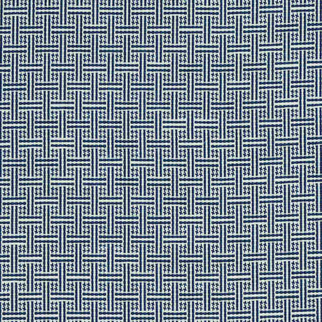 Schumacher Brickell  Navy 75936 Indoor / Outdoor Prints and Wovens Collection Upholstery Fabric
