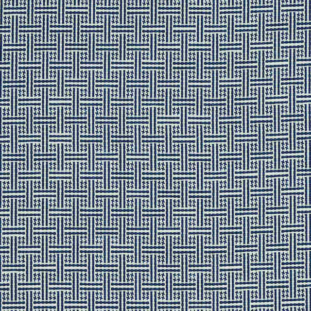 Schumacher Brickell  Navy 75936 Indoor / Outdoor Prints and Wovens Collection Upholstery Fabric