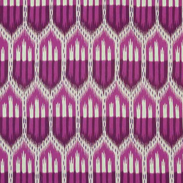 Schumacher Bukhara Ikat Fuchsia 176082 Ikat Collection Indoor Upholstery Fabric