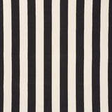 Schumacher Cabana Stripe Black 71756 Indoor / Outdoor Prints and Wovens Collection Upholstery Fabric
