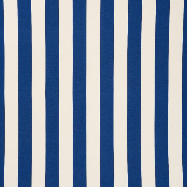 Schumacher Cabana Stripe Indigo 71750 Indoor / Outdoor Prints and Wovens Collection Upholstery Fabric