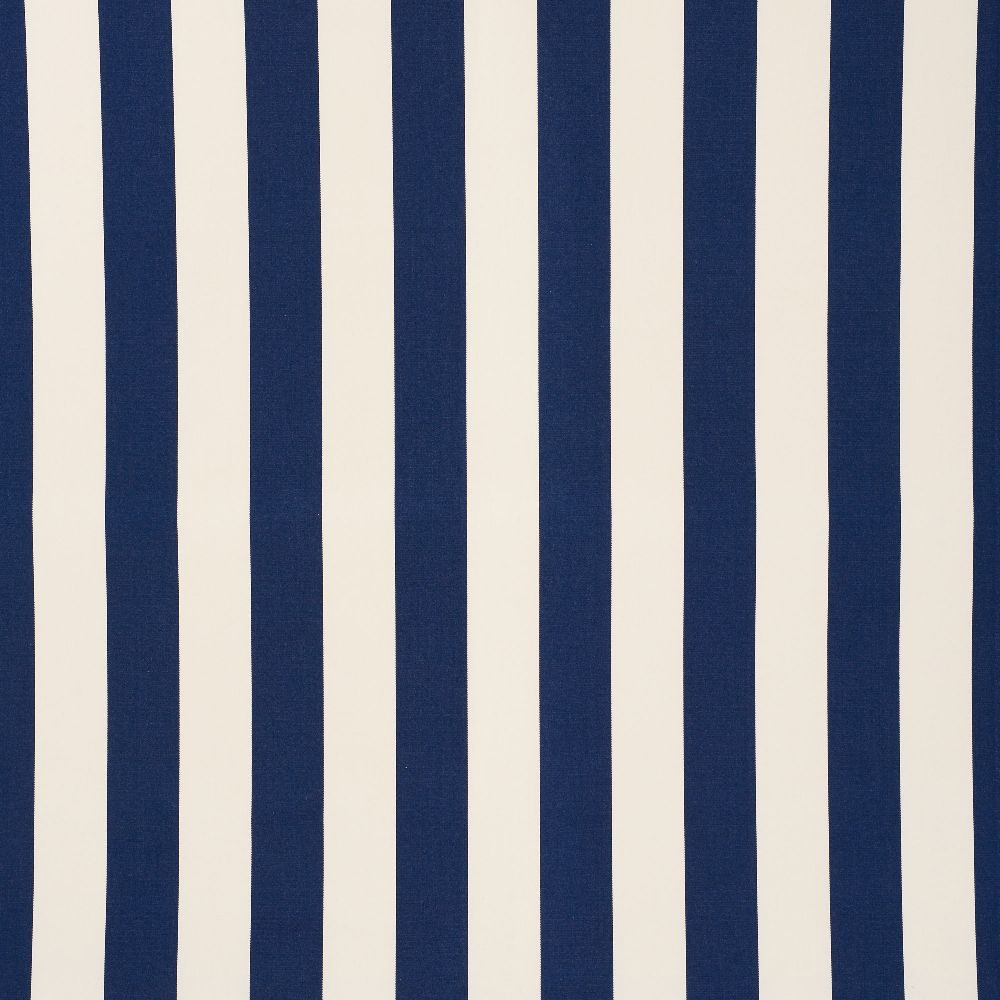 Schumacher Cabana Stripe Navy 71755 Indoor / Outdoor Prints and Wovens Collection Upholstery Fabric
