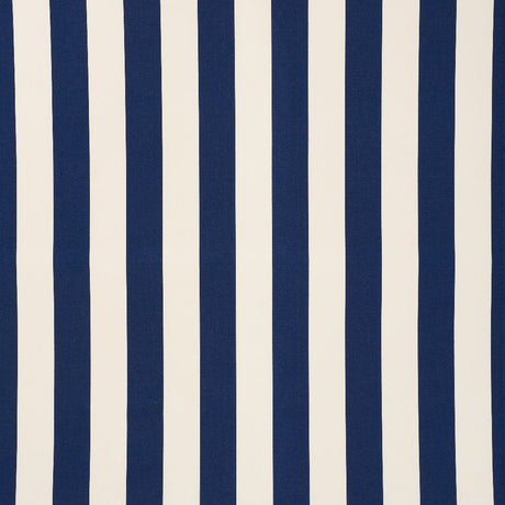 Schumacher Cabana Stripe Navy 71755 Indoor / Outdoor Prints and Wovens Collection Upholstery Fabric