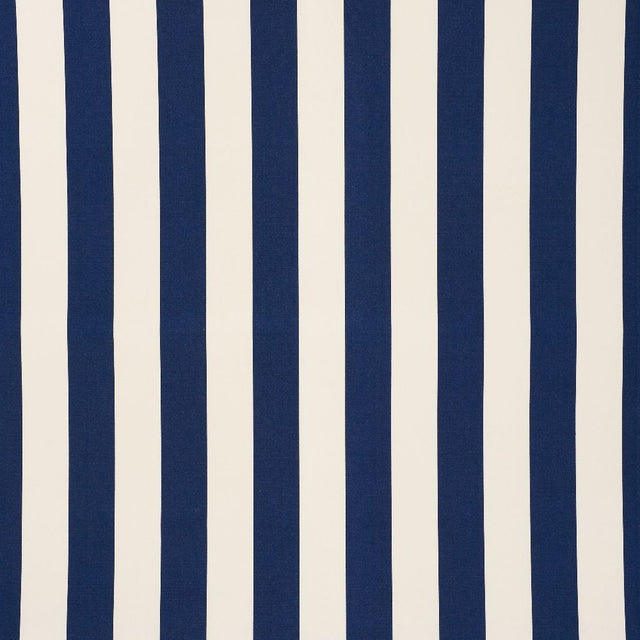 Schumacher Cabana Stripe Navy 71755 Indoor / Outdoor Prints and Wovens Collection Upholstery Fabric
