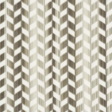 Schumacher Chevron Strie Velvet Stone 72810 Cut and Patterned Velvets Collection Indoor Upholstery Fabric