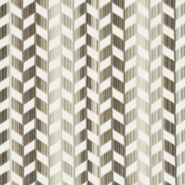 Schumacher Chevron Strie Velvet Stone 72810 Cut and Patterned Velvets Collection Indoor Upholstery Fabric