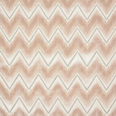Schumacher Chevron Velvet Blush 72840 Cut and Patterned Velvets Collection Indoor Upholstery Fabric