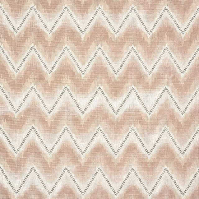 Schumacher Chevron Velvet Blush 72840 Cut and Patterned Velvets Collection Indoor Upholstery Fabric