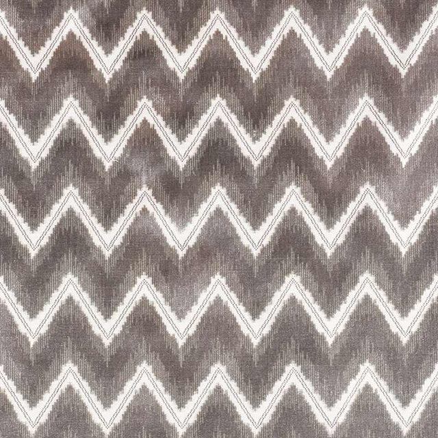 Schumacher Chevron Velvet Grey 72841 Cut and Patterned Velvets Collection Indoor Upholstery Fabric