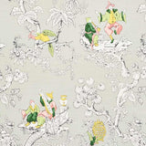 Schumacher Chinoiserie Moderne Soft Grey 177421 Schumacher Classics Collection Indoor Upholstery Fabric