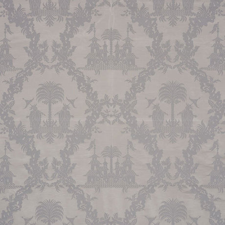 Schumacher Chinoiserie Royale Platinum 71831 Schumacher Classics Collection Indoor Upholstery Fabric