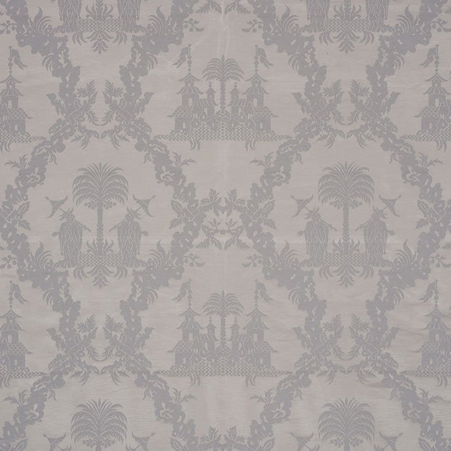 Schumacher Chinoiserie Royale Platinum 71831 Schumacher Classics Collection Indoor Upholstery Fabric